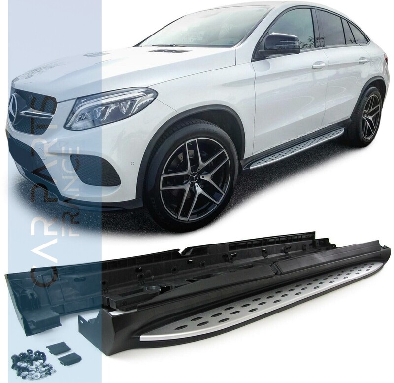 Marchepieds en Aluminium Brossé pour Mercedes GLE Coupé C292 à partir de 2015