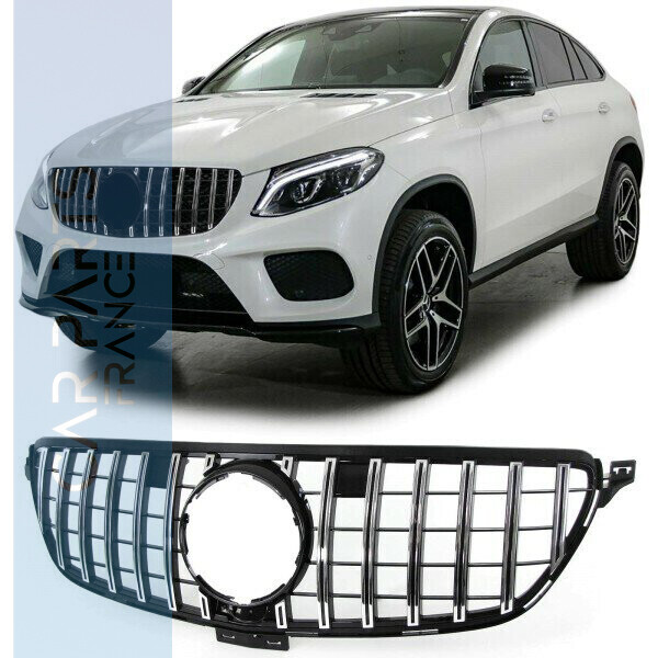 Calandre / Grille​ Sport Look Noir Chromé pour Mercedes GLE Coupe C292 à partir de 2015