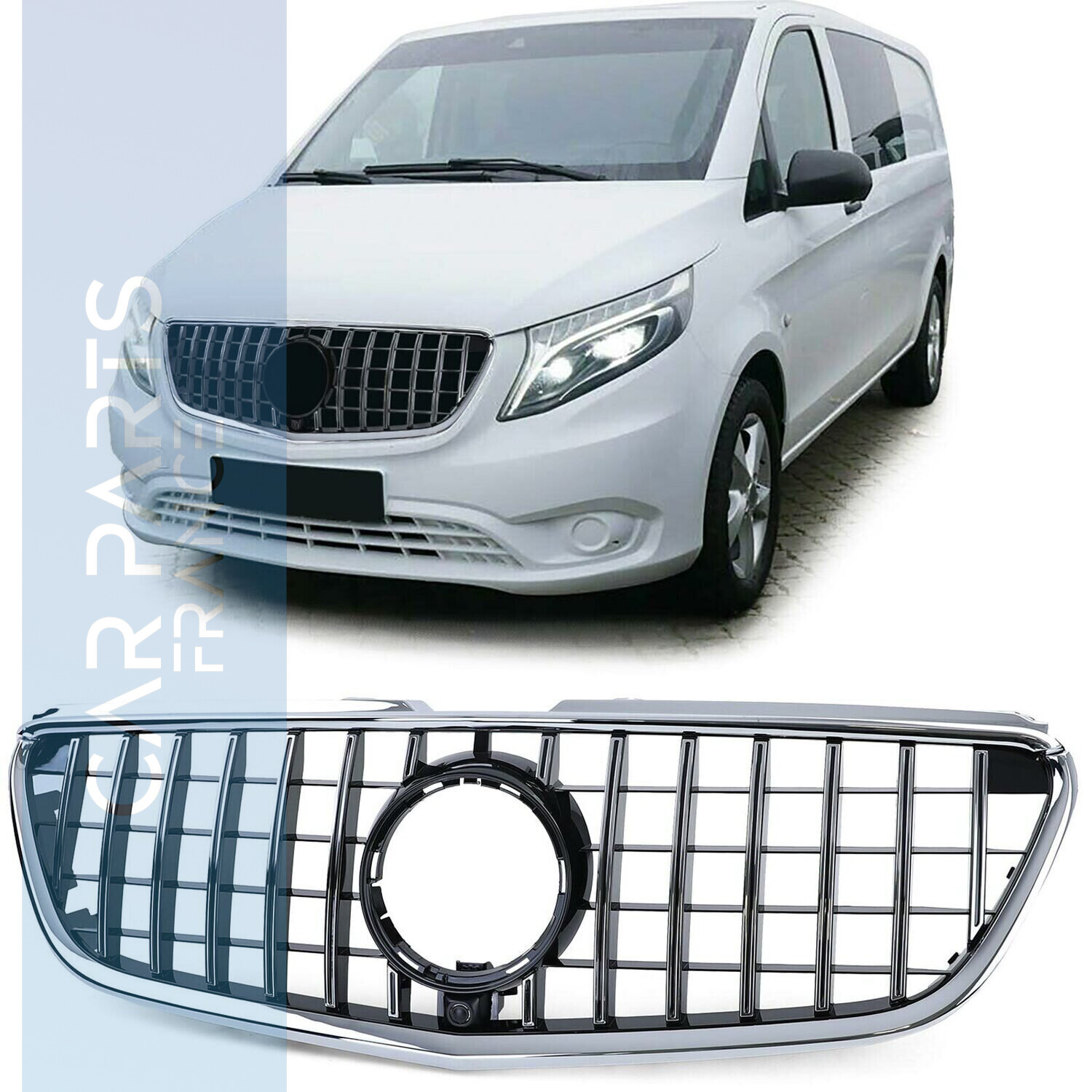 Calandre / Grille Look AMG pour Mercedes Classe V Vito W447 à partir de 2014