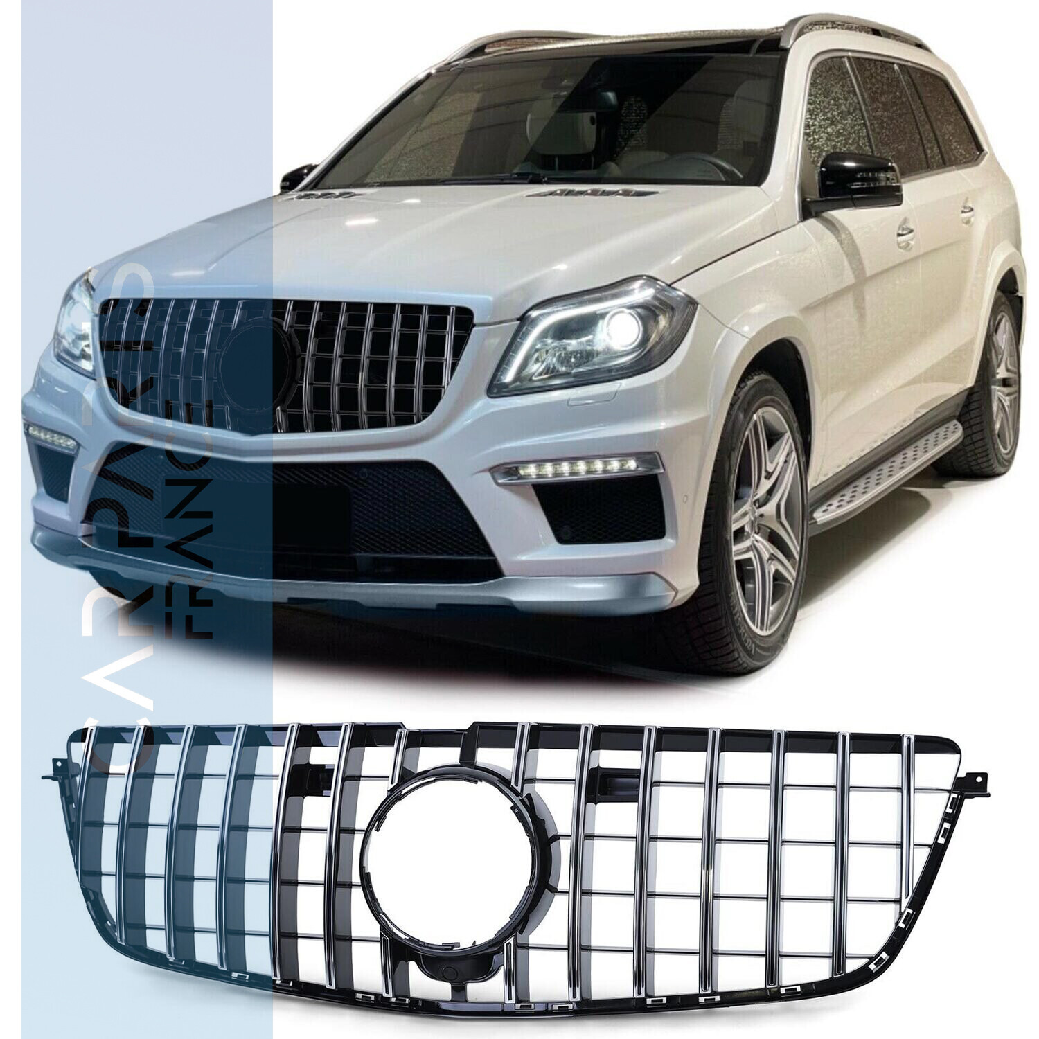 Calandre / Grille Look AMG / Panamericana pour Mercedes GL X166 2012 - 2015