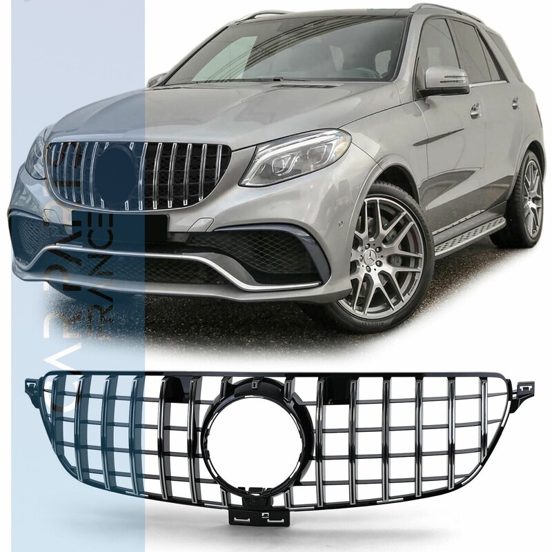 Calandre / Grille​ Sport Look Noir Chromé pour Mercedes ML W166 à partir de 15