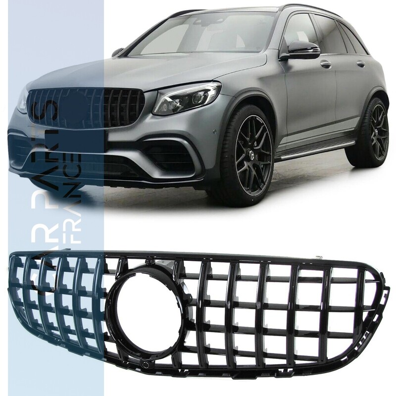 Calandre / Grille​ Sport Look Noir Brillant pour Mercedes GLC X253 à partir de 2015