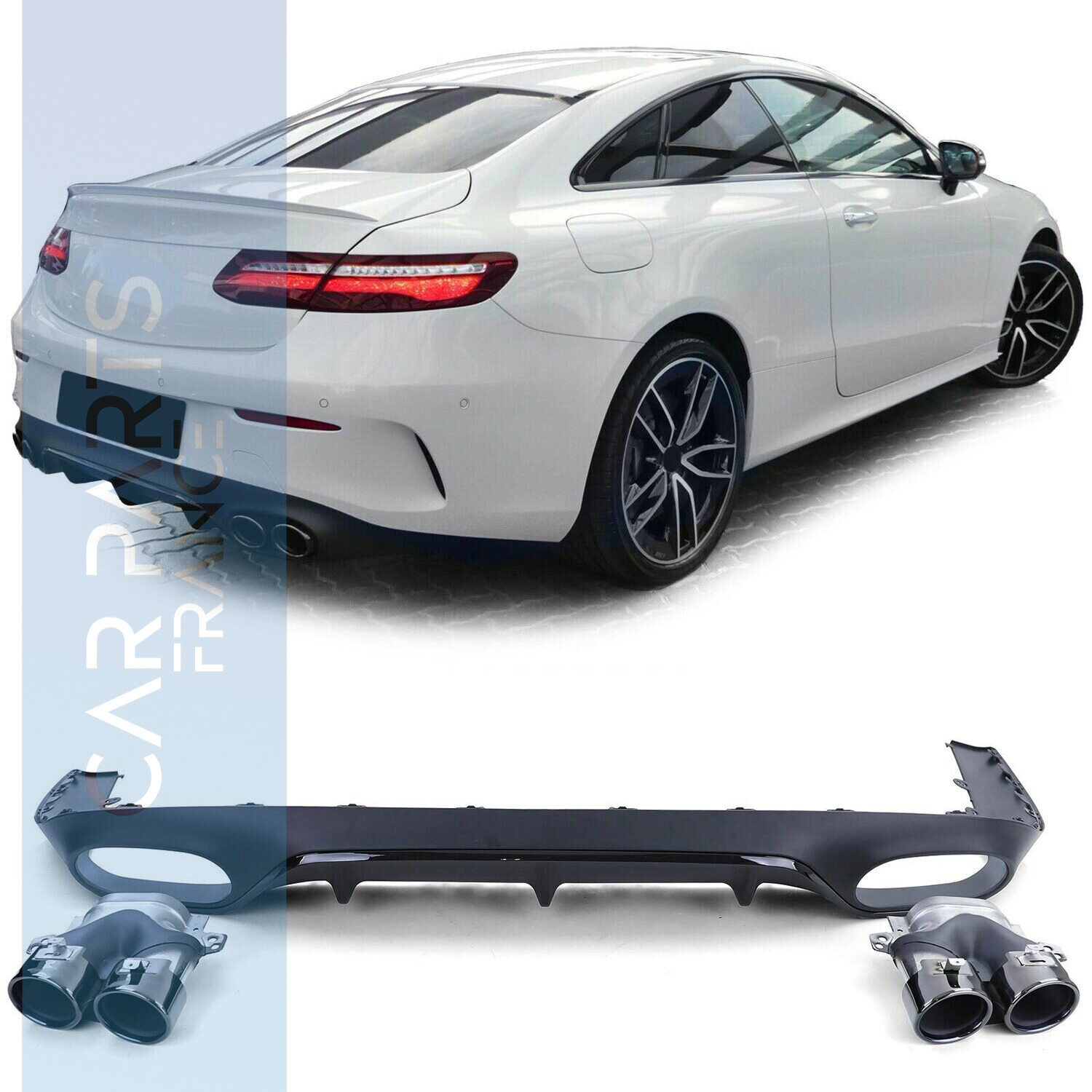 Diffuseur de pare- choc arrière Look AMG pour Mercedes Classe S W222 2013-2017