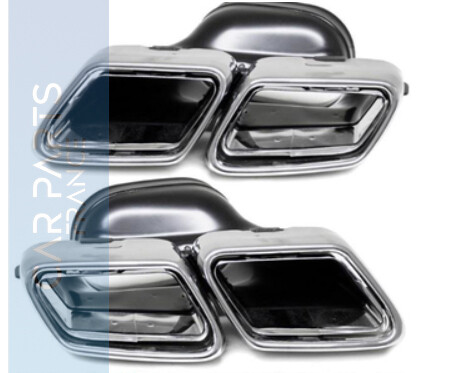Tuyaux d'échappement look AMG pour Mercedes W212 W222