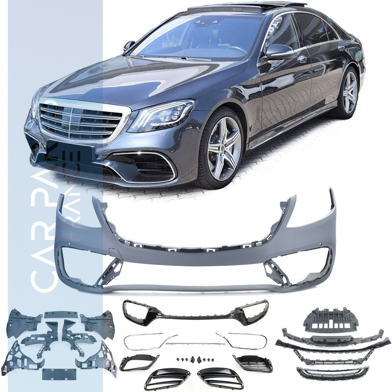 Parechocs avant look AMG pour Mercedes classe S W222 facelift 2017-2020