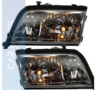 Paire de phares Angel Eyes look AMG pour Mercedes C180 C280 W202 1993 - 2000