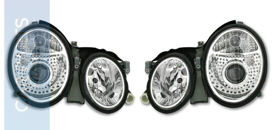Paire de phares avant pour Mercedes Classe CLK W208 1997 - 2002
