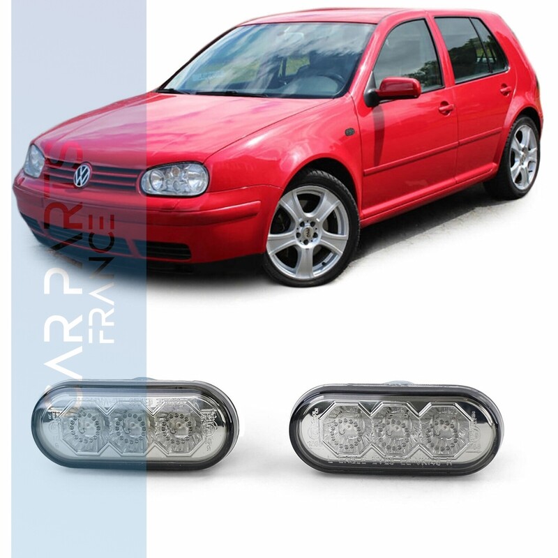 Paire de clignotants latéraux pour Volkswagen Golf 3 4 Bora Lupo Passat 3B 3BG Sharan