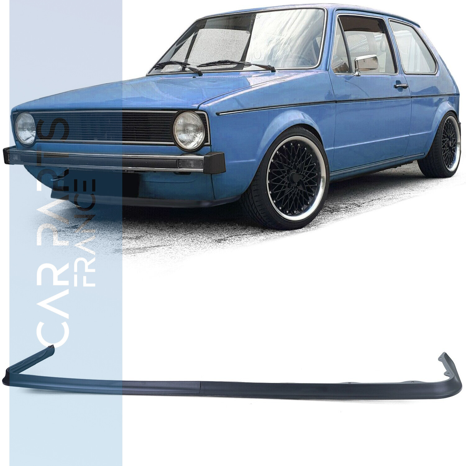 Lame / Lèvre / Spoiler avant pour VW Golf 1 1974-1983 + Cabrio Jetta Caddy 1