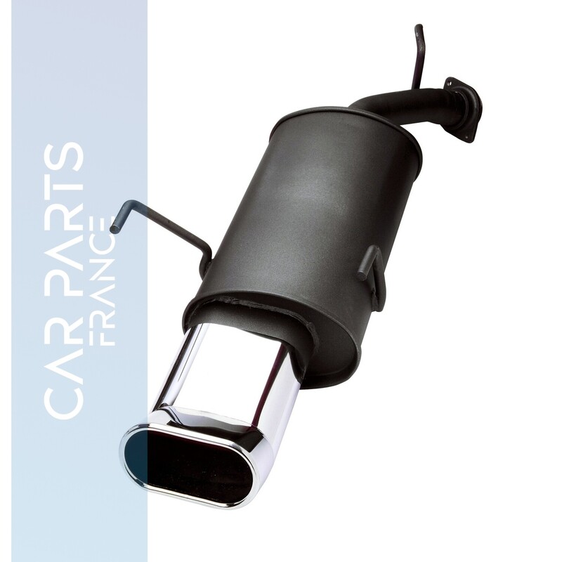 Silencieux / Pot d'échappement en acier 2x90mm pour Volkswagen New Beetle