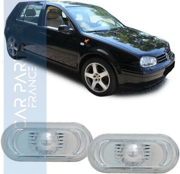 Paire de clignotants latéraux pour Volkswagen Amarok Bora Golf IV Passat 3B Polo 6N2 Sharan 9N T5 Up