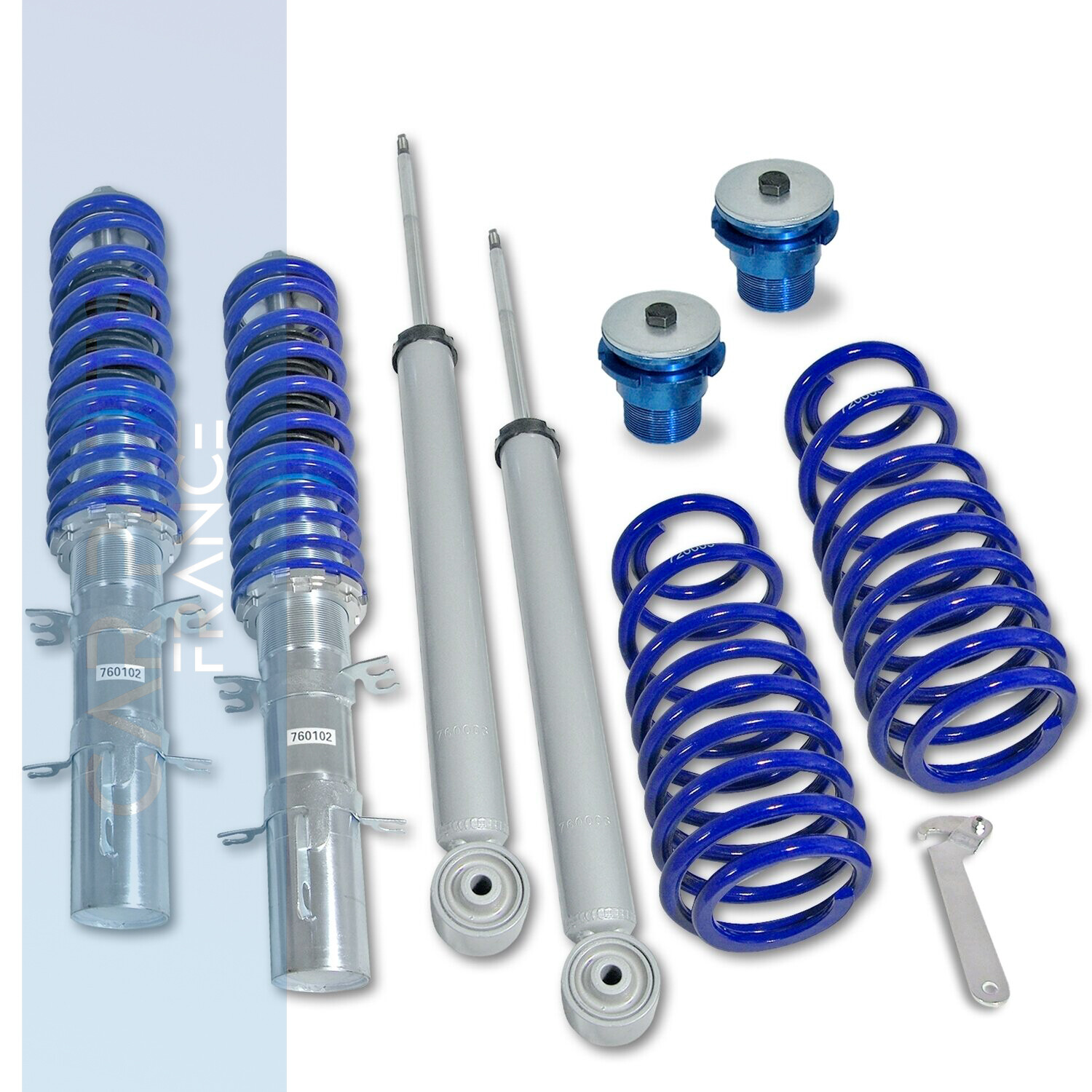 Combinés filetés / Coilovers BlueLine pour Volkswagen Golf 4 + Bora 1997 - 2006
