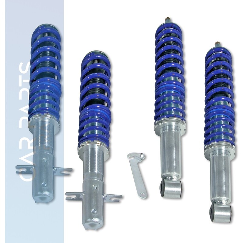 Combinés filetés / Coilovers BlueLine pour Volkswagen Polo 6N à apartir de 1999 + Caddy 1996 - 2004