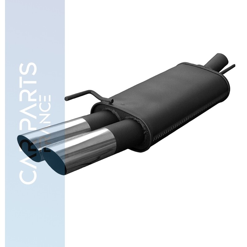 Silencieux / Pot d'échappement en acier 2x76mm pour Volkswagen New Beetle