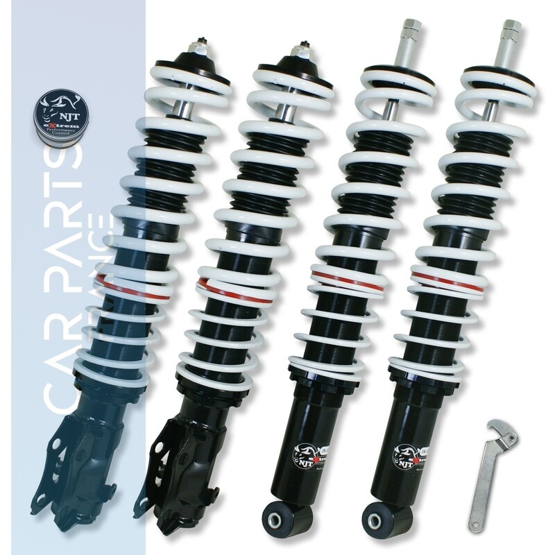 Combinés filetés / Coilovers NJT eXtrem pour Volkswagen Polo 6N jusqu'en 1999 + Caddy 1996 - 2004