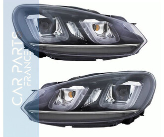 Paire de phares avant pour Volkswagen Golf 6 2008 - 2012