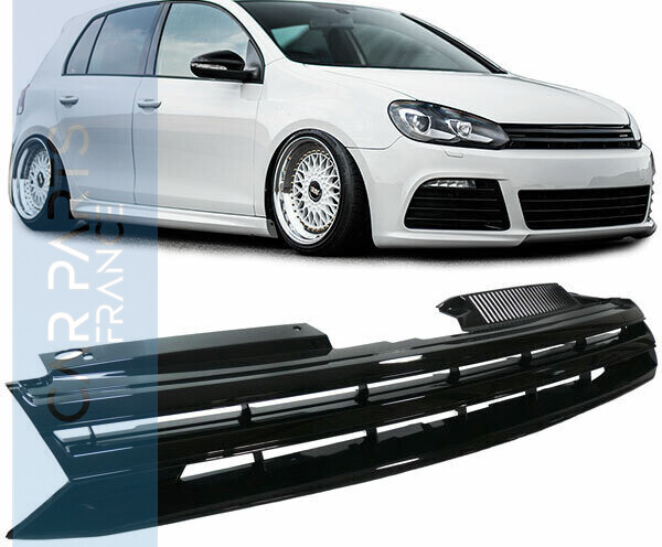 Calandre / Grille Noire pour Volkswagen Golf 6 à partir de 2008
