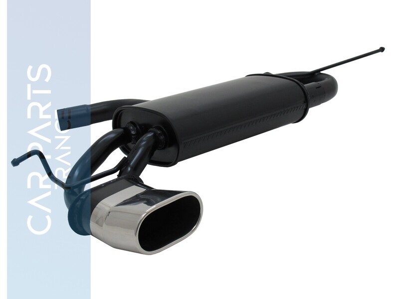 Silencieux / Pot d'échappement en acier pour Volkswagen Golf 5 + Golf 6