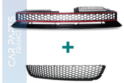 Calandre / Grille en nid d'abeille Look GTI / GT pour Volkswagen Golf 6