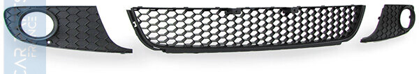 Calandre / Grille en nid d'abeille + couvercles antibrouillard Sport Look pour Volkswagen golf 6 1K 2008 - 2013