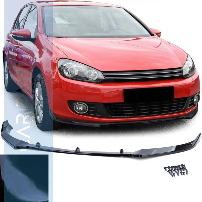 Lame de pare -choc pour Volkswagen Golf 6 5K1 2008-2012 - Noir Brillant Lame de pare -choc pour Volkswagen Golf 6 5K1 2008-2012 - Noir Brillant