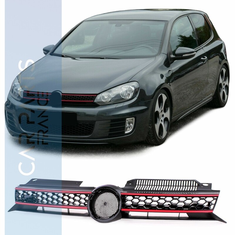 Calandre / Grille Sport look GTI pour Volkswagen Golf 6 2008 - 2012 Calandre / Grille Sport look GTI pour Volkswagen Golf 6 2008 - 2012