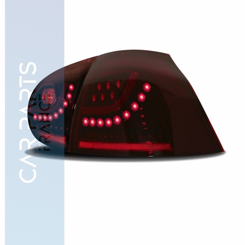 Paire de feux arrière à LED rouge fumée pour Volkswagen Golf 5 2003 - 2008