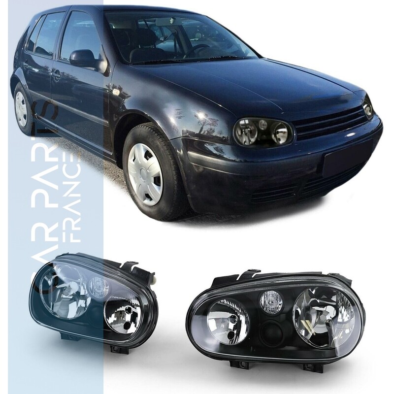 Paire de phares avant pour Volkswagen Golf 4 1997 - 2003