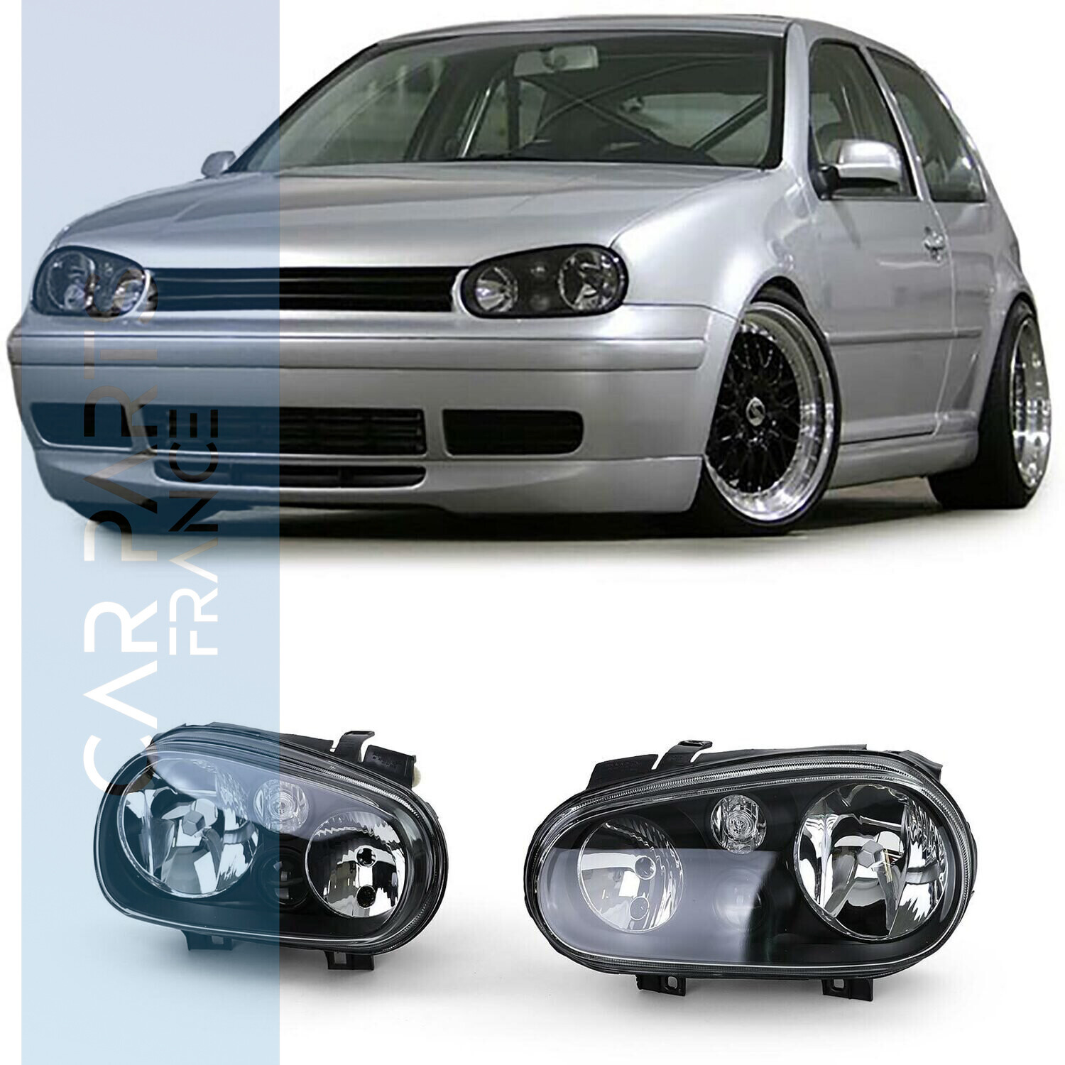 Paire de phares avant pour Volkswagen Golf 4 1997 - 2003