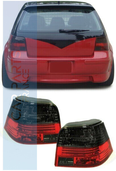 Paire de feux arrière en verre Celis rouge noir pour Volkswagen Golf 4 1997-2003