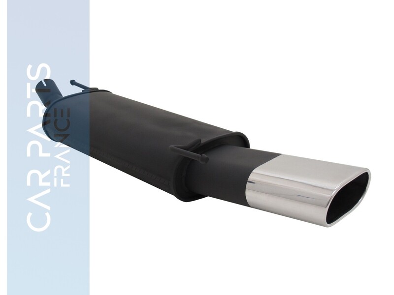 Silencieux / Pot d'échappement en acier 135x75mm pour Volkswagen Golf 3 1991 - 1998 + Golf 4 1998 - 2002