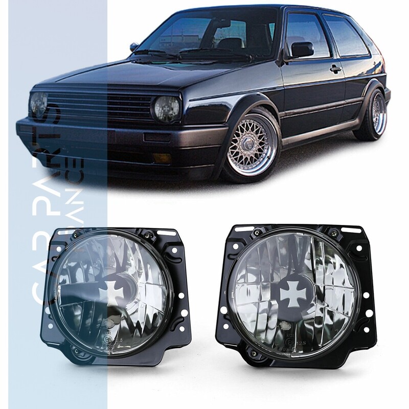 Paire de phares avant pour Volkswagen Golf 2 1983 - 1991