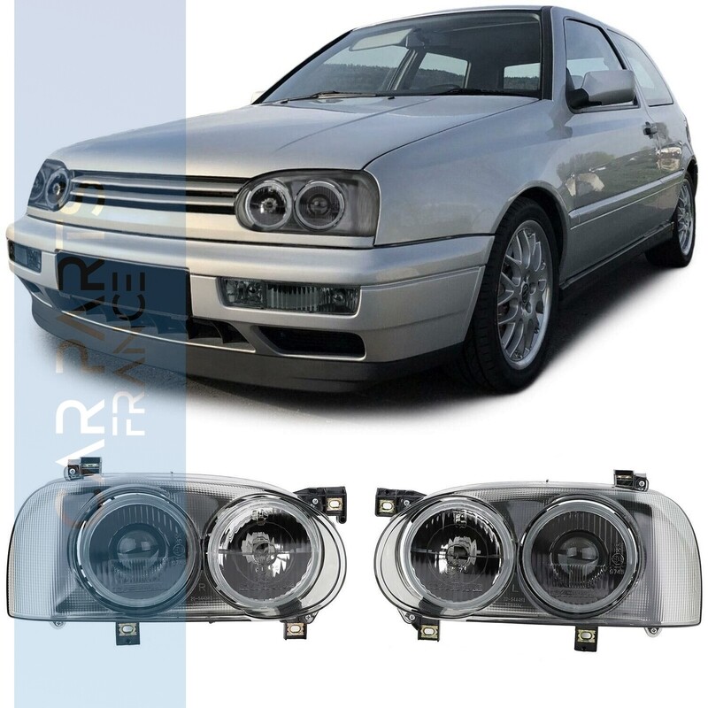 Paire de phares avant pour Volkswagen Golf 3 1991 - 1997