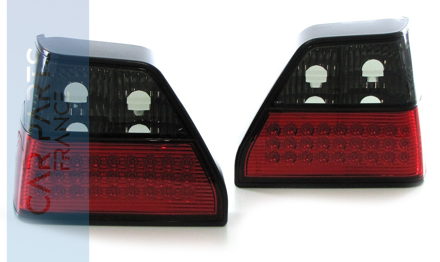 Paire de feux arrière à LED rouge noir pour Volkswagen Golf 2 1983 - 1991