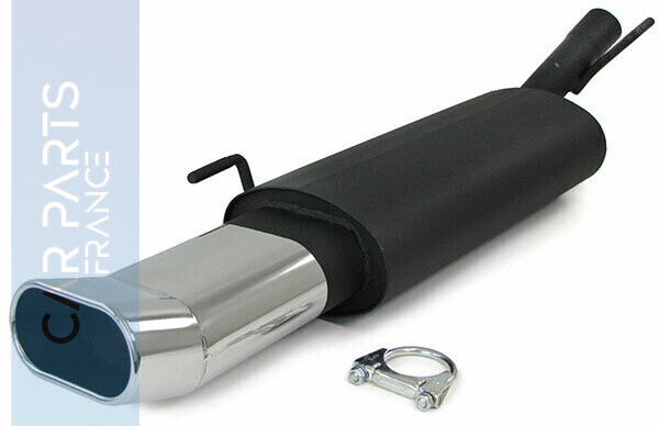 Silencieux / Pot d'échappement sport inox pour Volkswagen Golf 3 1991 - 1997