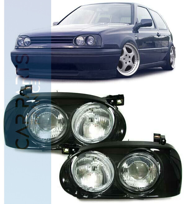 Paire de phares avant pour Volkswagen Golf 3 1991 - 1997