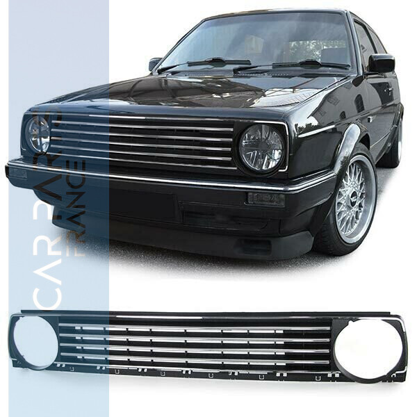 Calandre / Grille Noire et chrome pour Volkswagen Golf 2 1983 - 1991