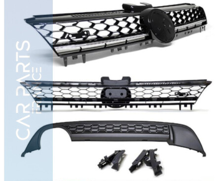 Calandre / Grille + Diffuseur arrière en nid d'abeille Look GTI / GT pour Volkswagen Golf 7