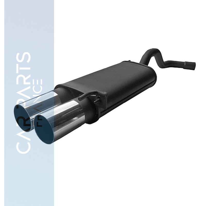 Silencieux / Pot d'échappement en acier 2x90mm pour Volkswagen New Beetle