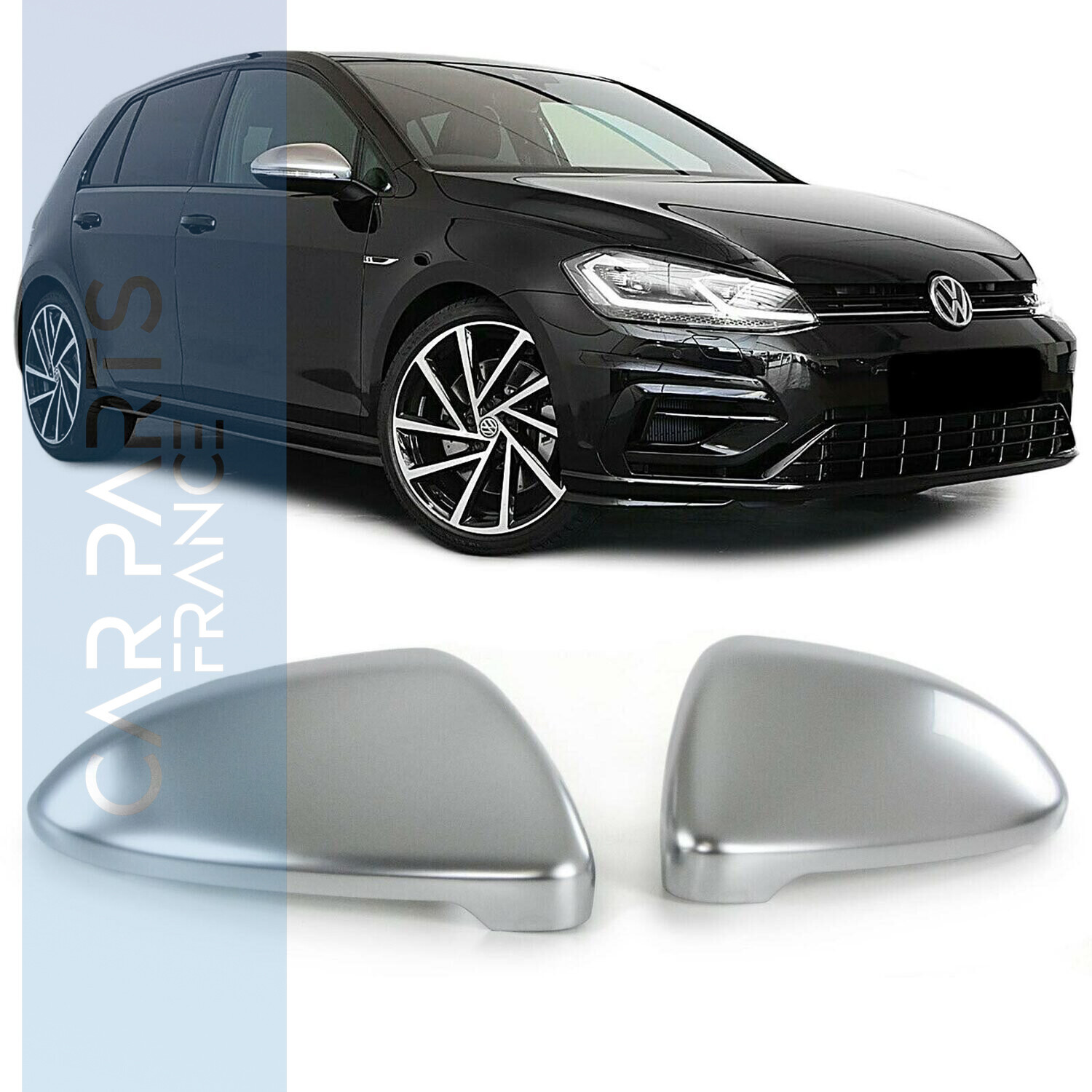 Coques de rétroviseur Sport Look pour Volkswagen Golf 7 à partir de 2012