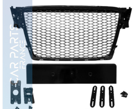 Calandre / Grille en nid d'abeille Look RS4 pour Audi A4 B8