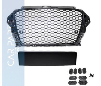 Calandre / Grille en nid d'abeille Look RS3 pour Audi A3 8V