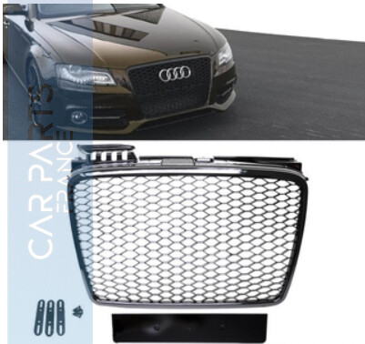 Calandre / Grille en nid d'abeille Look RS4 pour Audi A4 B7