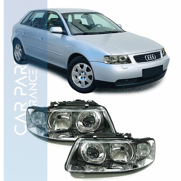 Paire de phares avant pour Audi A3 2000 - 2003