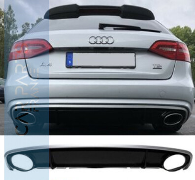 Diffuseur de pare-chocs arriére Look S-LINE pour Audi A4 B8 8K