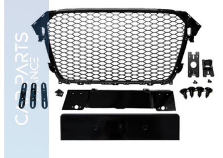 Calandre / Grille en nid d'abeille Look RS4 pour Audi A4 B9