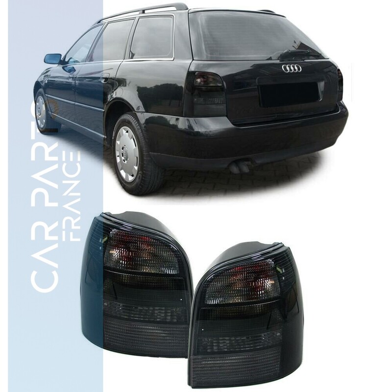 Paire de Feux arrière Audi A4 B5 Break 1995-2001 Black