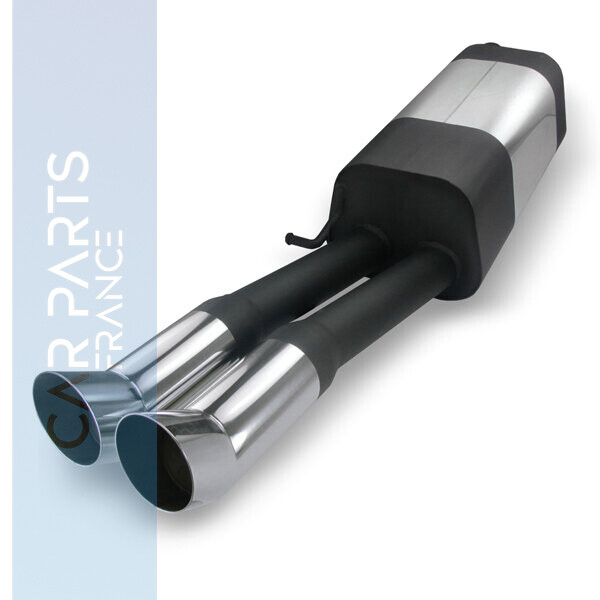 Silencieux / Pot d'échappement sport inox pour Audi A4 B5 1994 - 2001