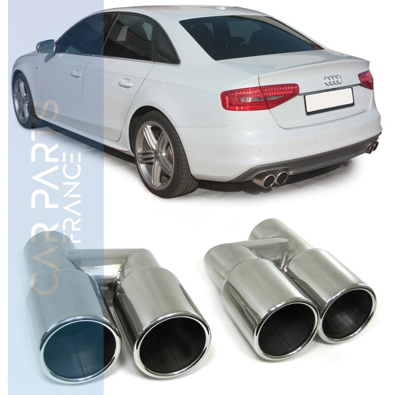 Couvre sorties d'échappement pour Audi A4 B8 2007 - 2015