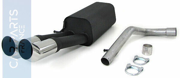 Silencieux / Pot d'échappement sport inox pour Audi A4 B5 1994 - 2001